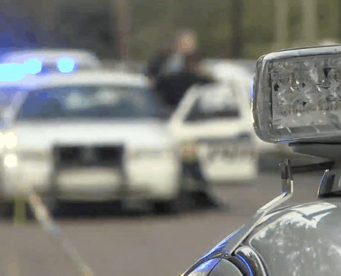 Police Cars at Police Scene